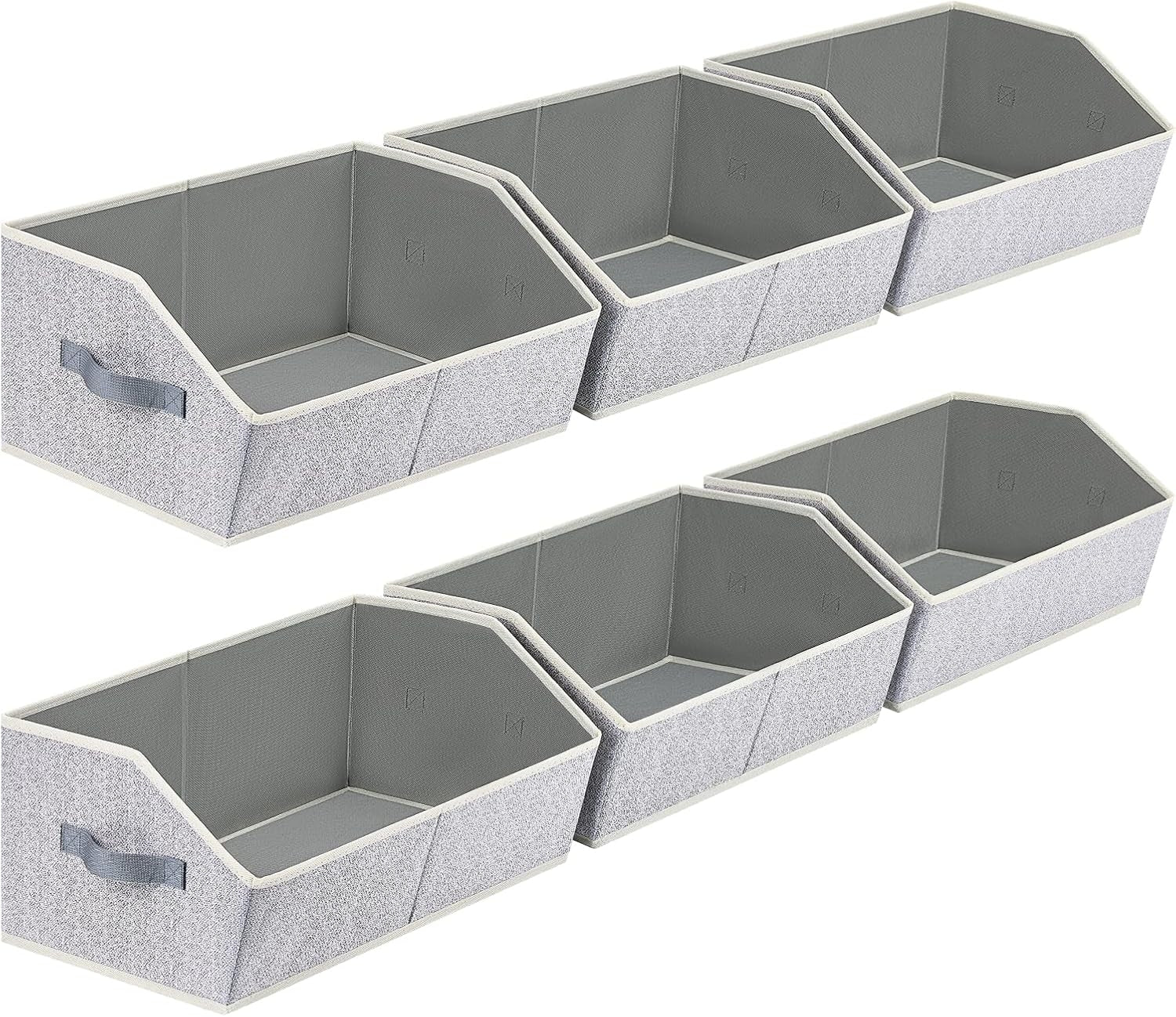 Homsorout 6 Packs Closet Organizers Bins