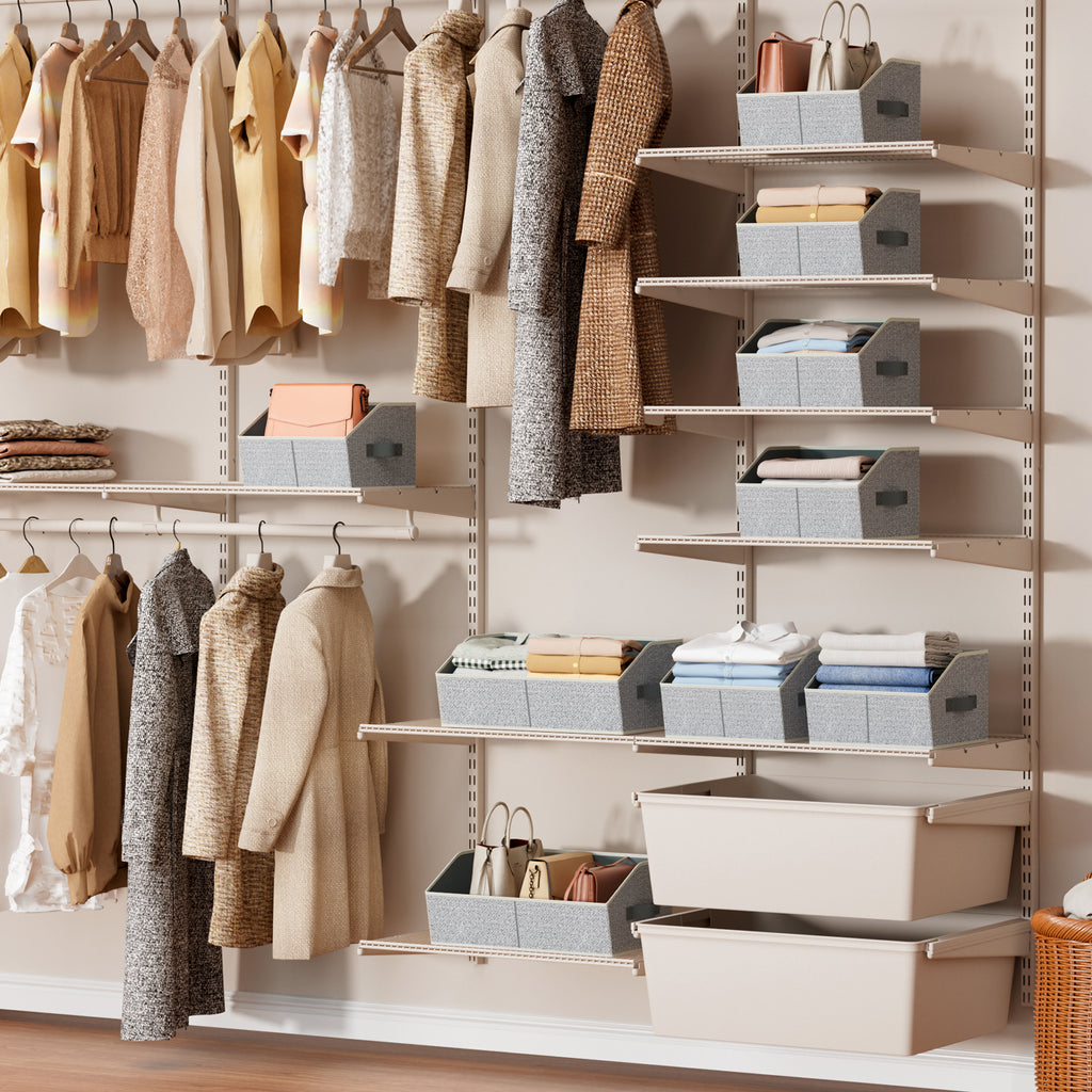 Homsorout 6 Packs Closet Organizers Bins