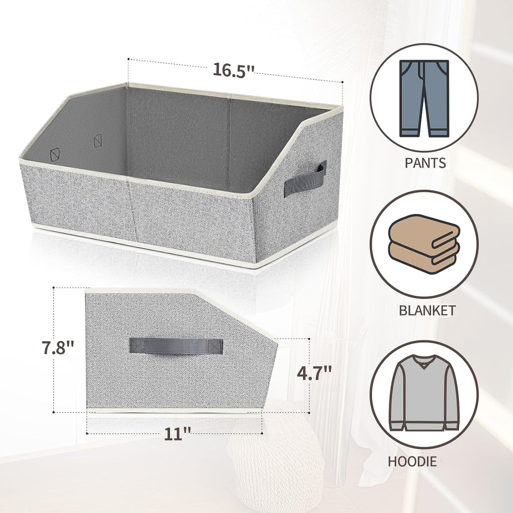 Homsorout 6 Packs Closet Organizers Bins